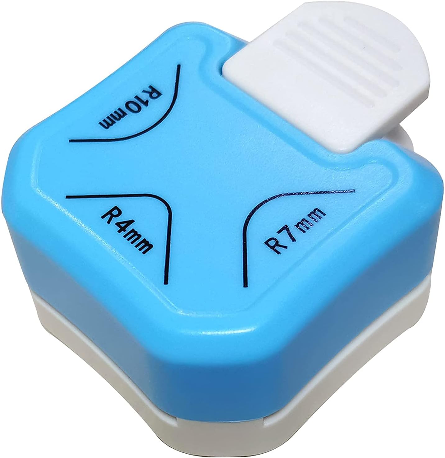 Worison 3 in 1 Corner Cutter Punch for DIY Art And Crafts, Photo Cutter, Project Book Making Size - R4mm, R7mm and R10mm, blue