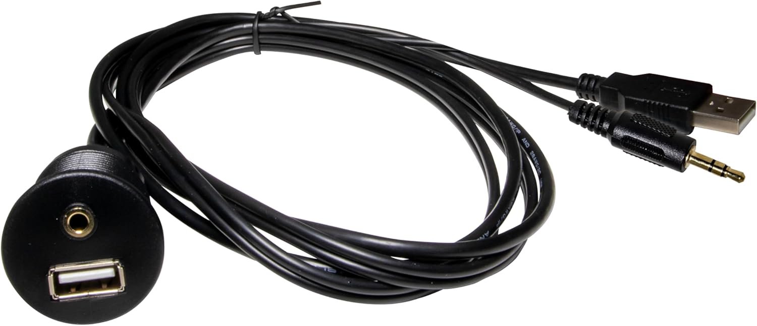 UTV Stereo USB & Auxiliary Flush Mount Adapter
