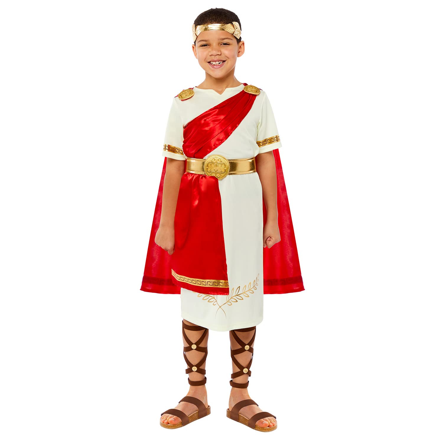 Roman Emperor Deluxe Child Various Sizes - 6-8 Years