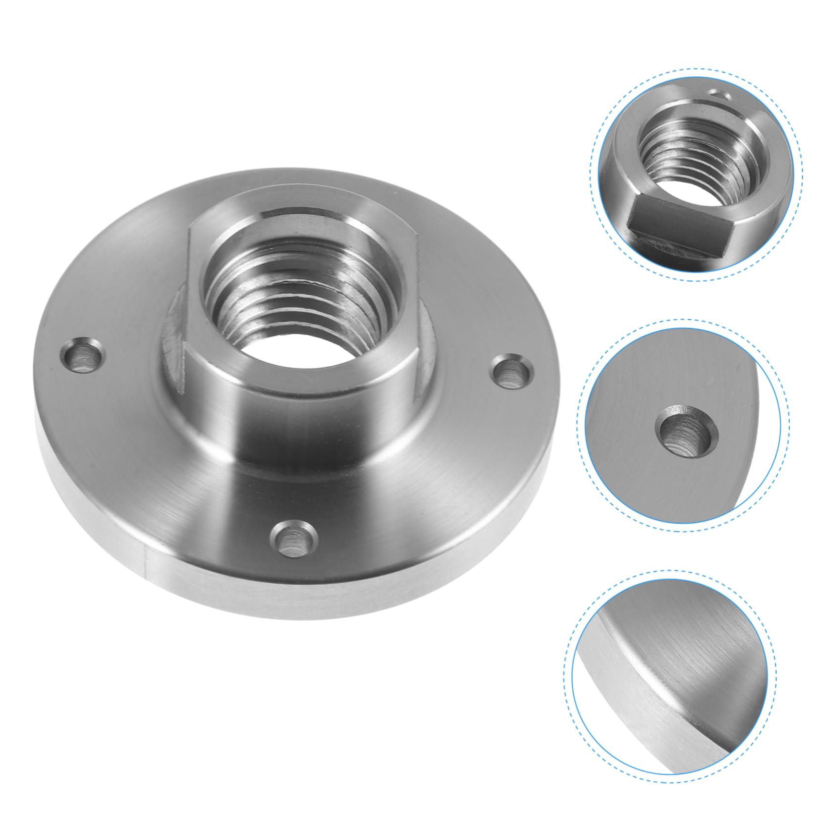 HOMSFOU 4piezas Plato De Cara De Acero Para Torno De Madera De Adaptador De Sujeción Para Proyectos De Carpintería Herramienta Versátil Para Aficionados y Profesionales