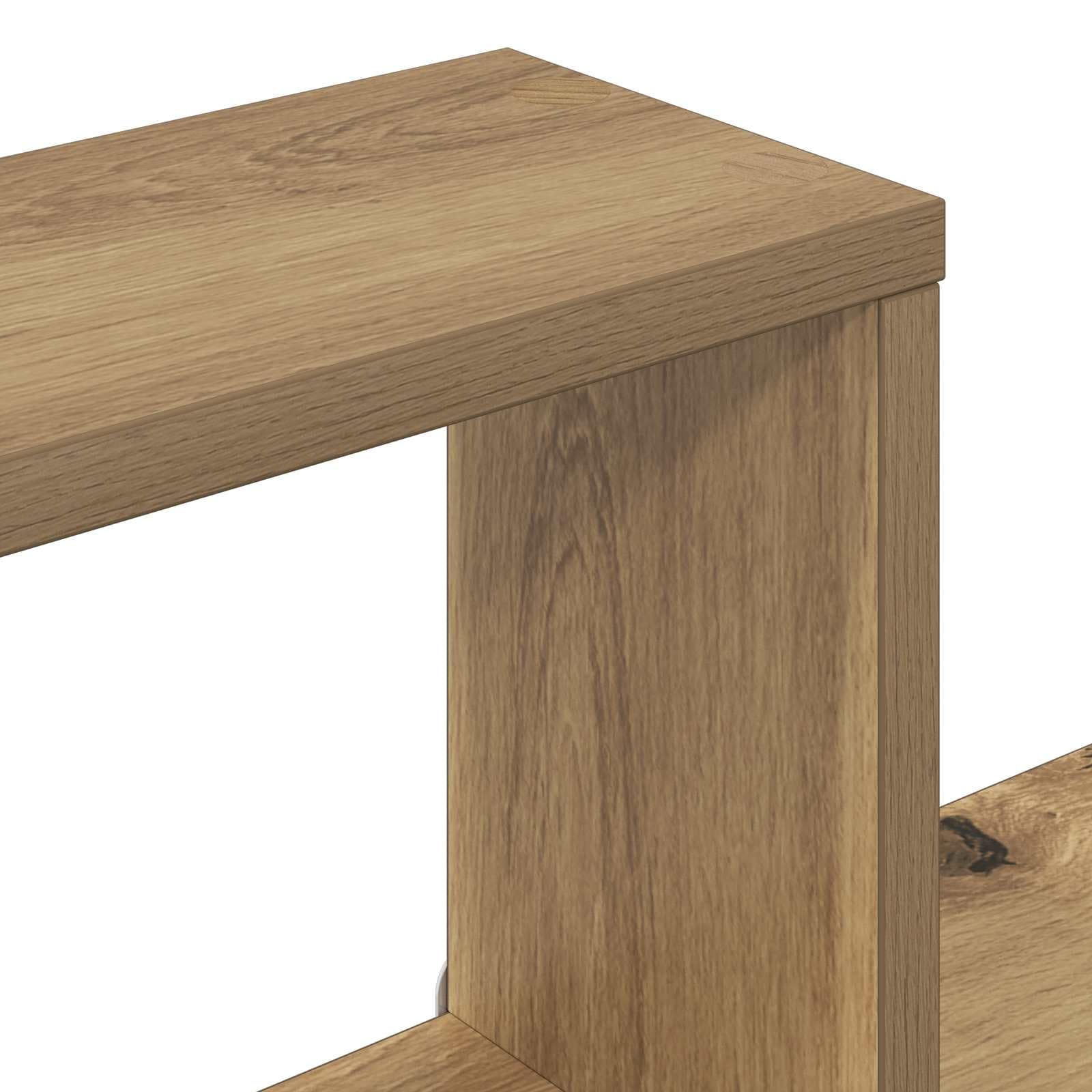 Wandwürfelregale Wandhalterung Braun aus Holzwerkstoff 64 x 13,5 x 91,5 cm, platzsparend, multifunktional, einfach zu montieren, ideal für Wohnzimmer Schlafzimmer Büro und Küche