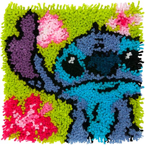 Dimensions Arts and Crafts Lilo and Stitch Latch Hook Kit, Finished size: 12'