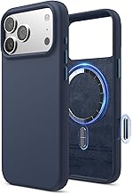 elago Liquid Silicone Magnetic Case for iPhone 17 Pro MAX (6.9") - Compatible with MagSafe, Shockproof, Slim, Soft Touch Finish (Indigo Denim)