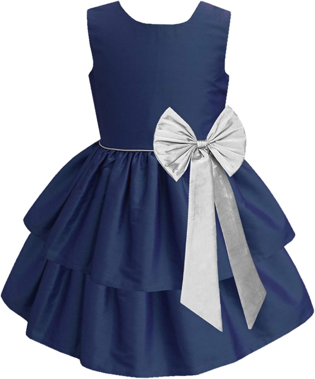 A.T.U.N. (ALL THINGS UBER NICE)Girls Solid Round Neck Dress | Knee Length Sleeveless Camilla Dress and Special Occasions
