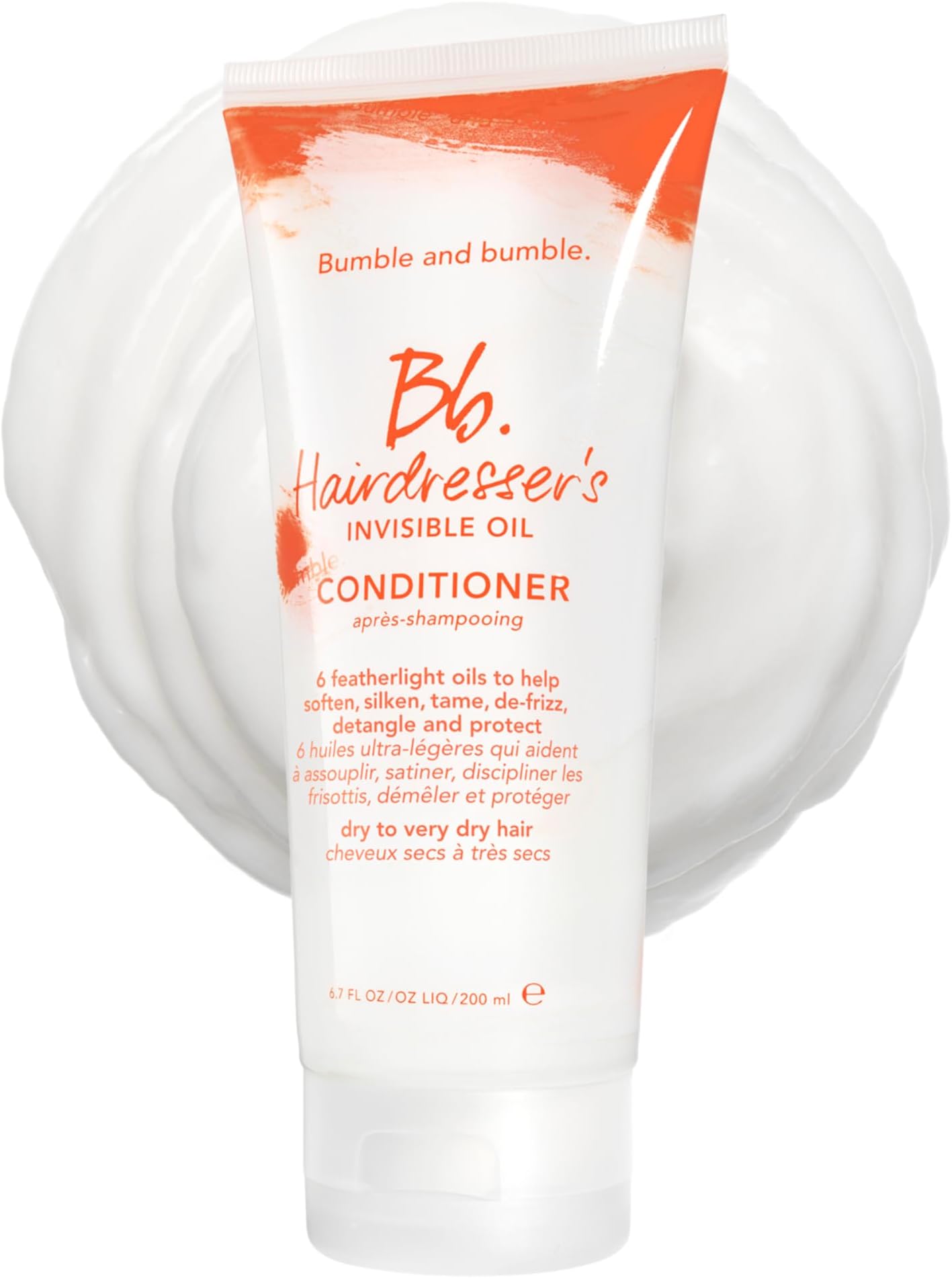 Hairdresser's Invisible Oil Hydrating Conditioner | Hydrating, Anti Frizz, Shine, Color Safe | Curly, Wavy, Straight | With Argan, Grapeseed + Coconut Oil