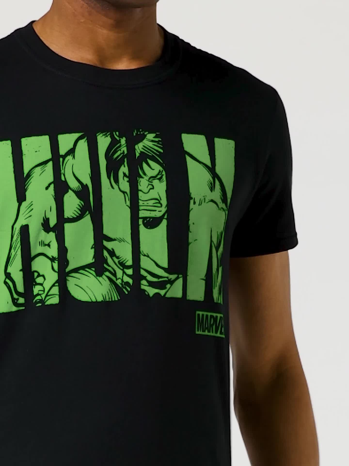 Camiseta Marvel Hulk Para Hombre, Estampado De Cómic, Impresión En Estados Unidos