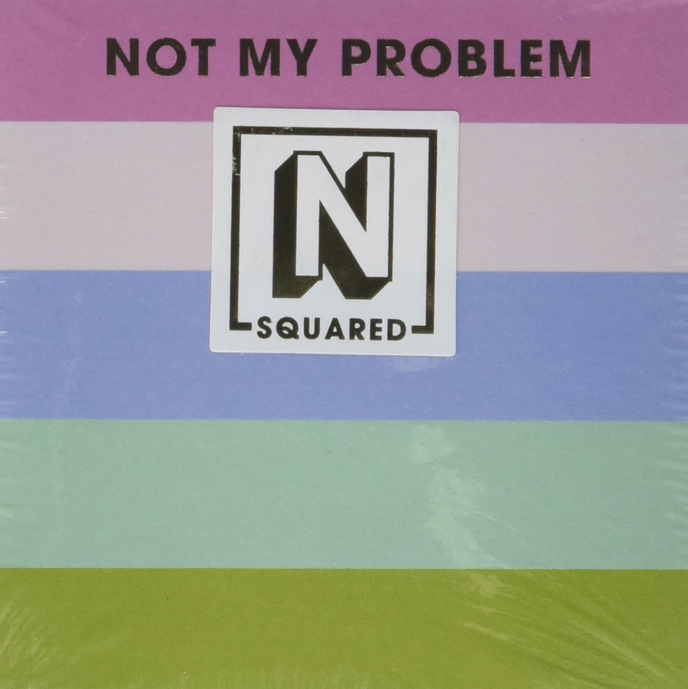 C.R. Gibson CM32-25499 N Squared Not My Problem Mini Notepad with 50 Sheets, 3" x 3", Multicolor