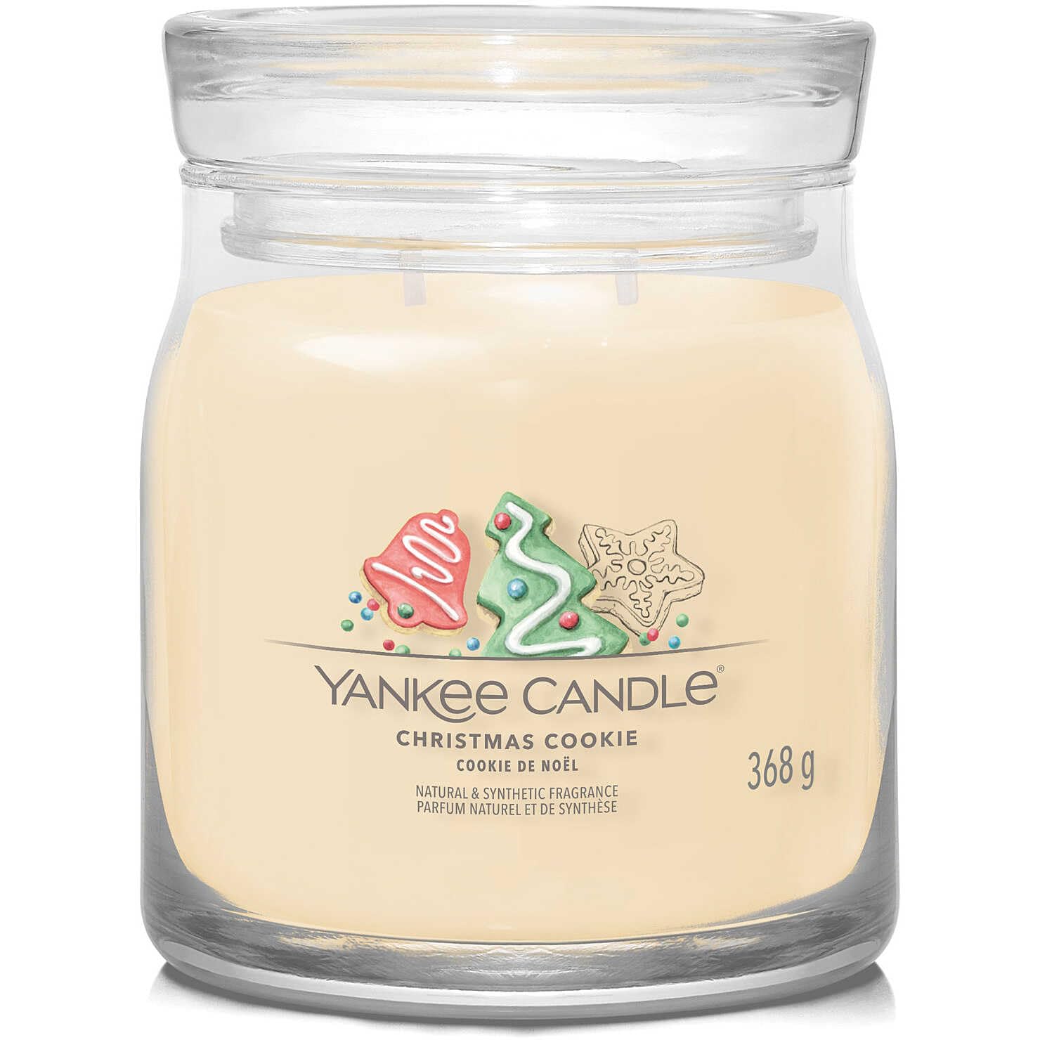 Yankee Candle - Bougie signature Christmas Cookie modèle moyen