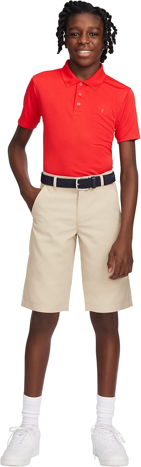 Izod Boys Performance Golf Swingflex Stretch Straight Fit Shorts - Image 3