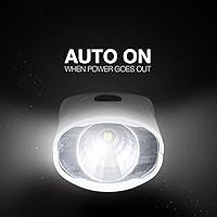 Vista 3 de Linternas LED recargables con encendido automático Energizer para fallas de energía en el hogar, linterna LED enchufable para cortes de energía, luz