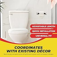 Vista 4 de Qualihome Rodillo de Reemplazo Universal de Portarrollos de Papel Higiénico con Resorte de Plástico (1, Negro.)