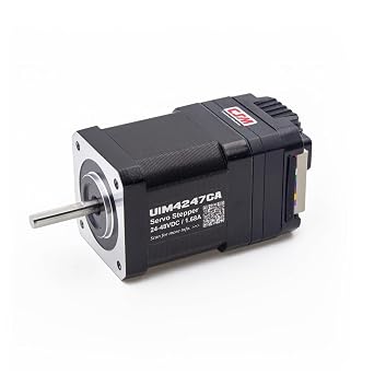 NEMA 17 Integrated Servo Stepper Motor with Built-in Multi-Turn Absolute Encoder, Closed Line Servo Motion Controller and Driver, CAN Bus, High Speed 3000RPM, Max0.43Nm, 1.7A, 24-48VDC