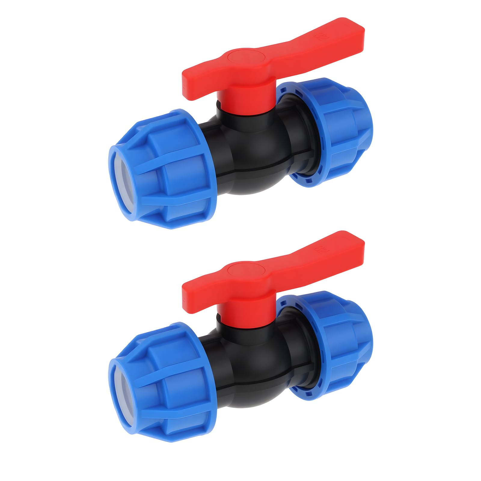 Lt Easiyl 2Pcs 32Mm Stop Tap Valve Connector Ball Valve Connector For Pe Pvc Ppr Pipe
