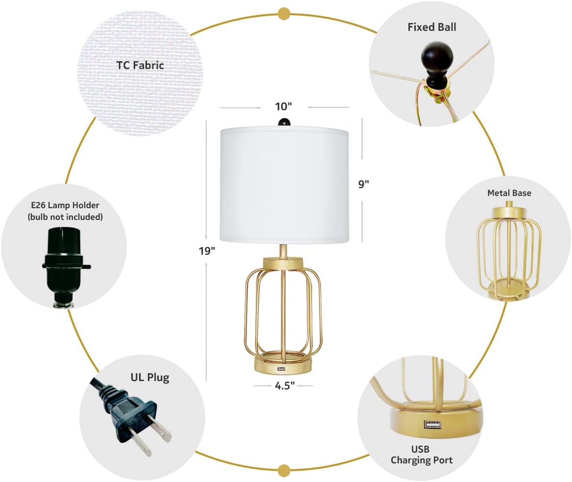 Review Discount LAVAVIDA USB Table Lamp with Diamond Hollow Base, Modern Golden Metal Desk Lamp, Decorative Lights for Living Room Bedroom New Arrivals LAVAVIDA USB Table Lamp with Diamond Hollow Base, Modern Golden Metal Desk Lamp, Decorative Lights for Living Room Bedroom
