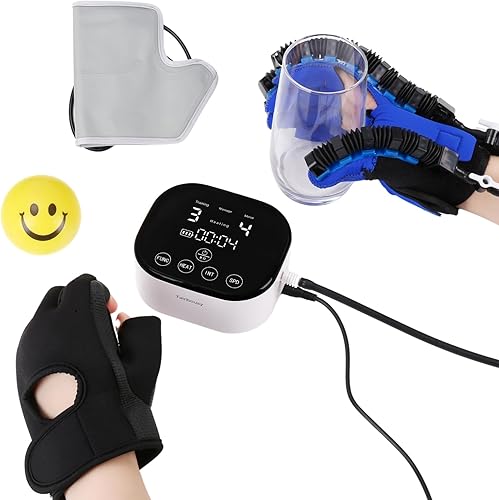 Guantes de robot de rehabilitación para hempiplejia cerebral, guante robótico de mano para recuperación de disfunción de la mano, ejercitador de