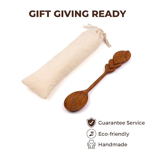 Miniatura 3 de Wooden Spoon Display - Decorated Wooden Spoons - Deep Wood spoon - Handmade Doussie Wood Gifts - Baking Gifts - Valentines Day Gifts Style 4