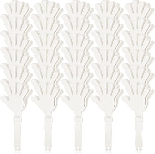 50 piezas de 75 pulgadas de color blanco para hacer ruido para fiestas de cumpleaños deportes eventos vacaciones juegos de carnaval suministros para