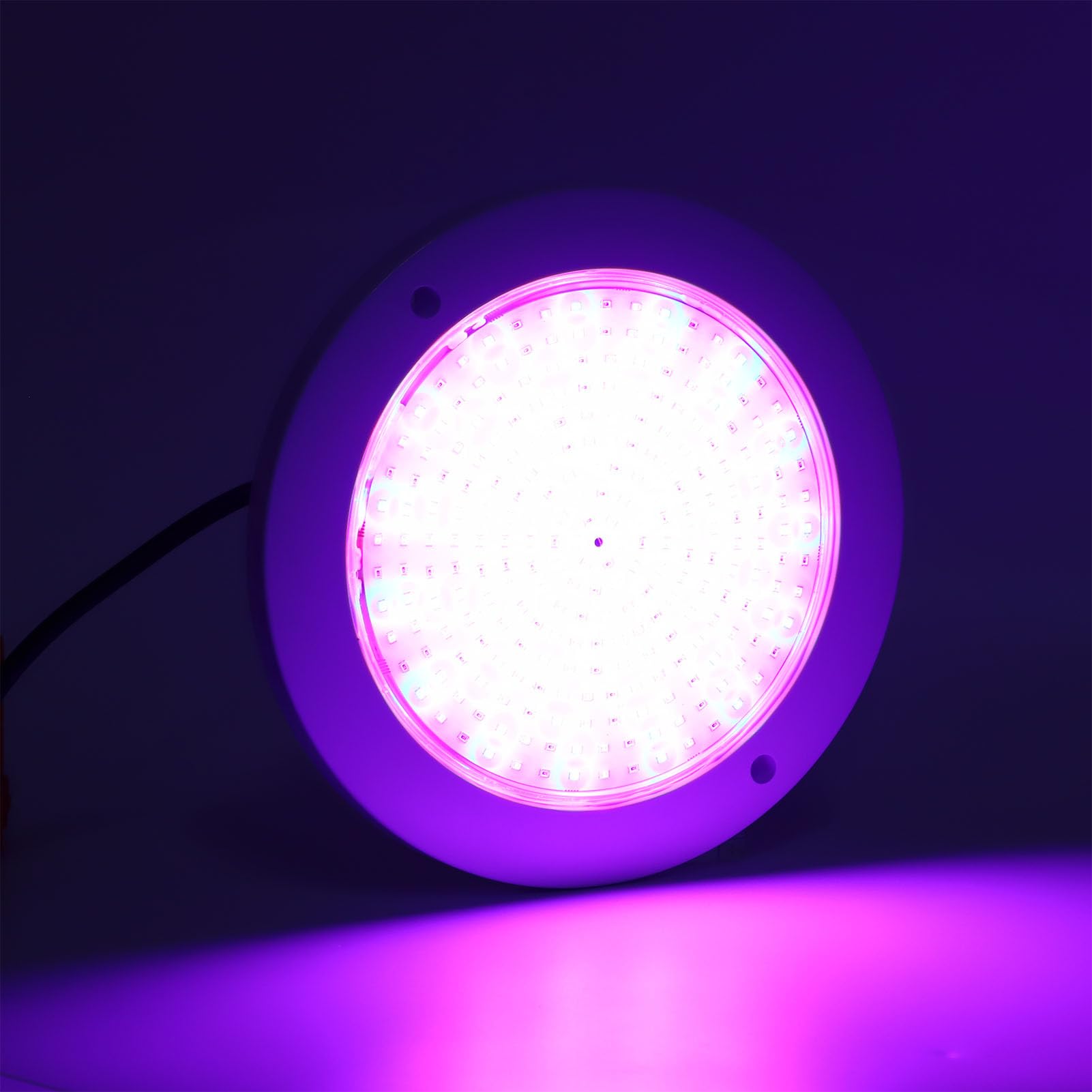 RGB-Schwimmbadleuchte, Unterwasserleuchte mit Hoher Lichtdurchlässigkeit für Eingelassene Pools, Wasserdichte Tauchleuchte mit Fernbedienung für Dekorative Beleuchtung
