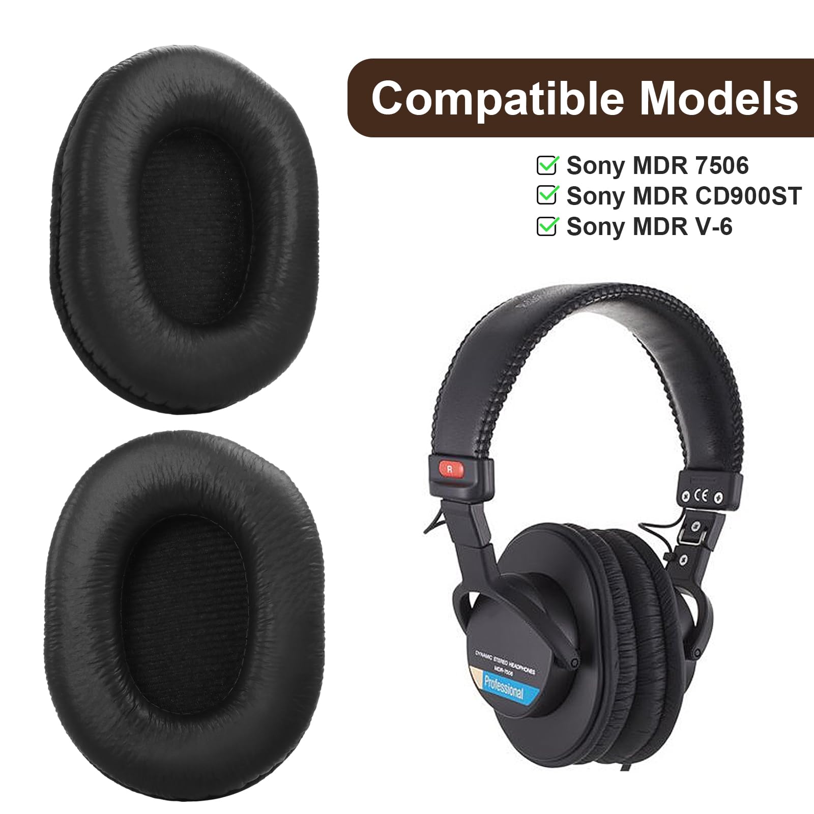 Amazon | Sodorous MDR-V6 イヤーパッド 交換用イヤークッションカバー