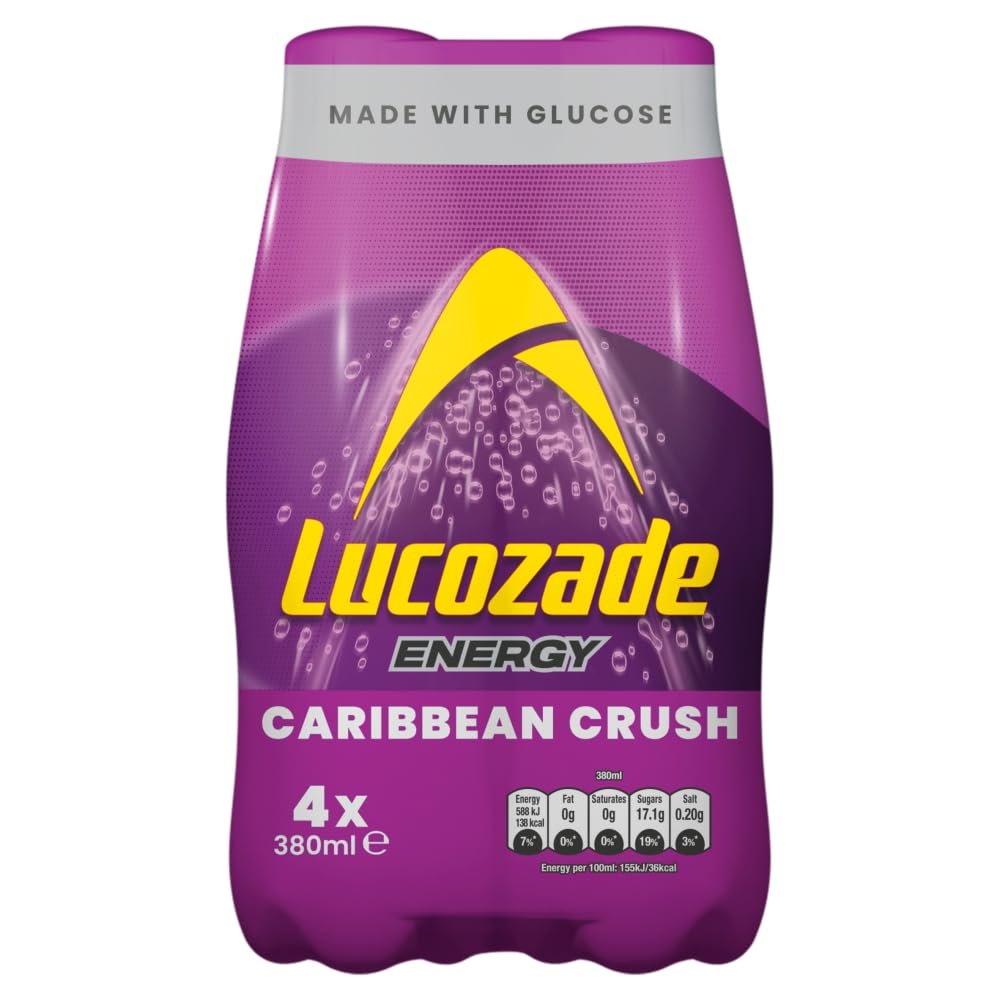 LucozadeEnergy Caribbean Crush 380ml (Pack of 4)