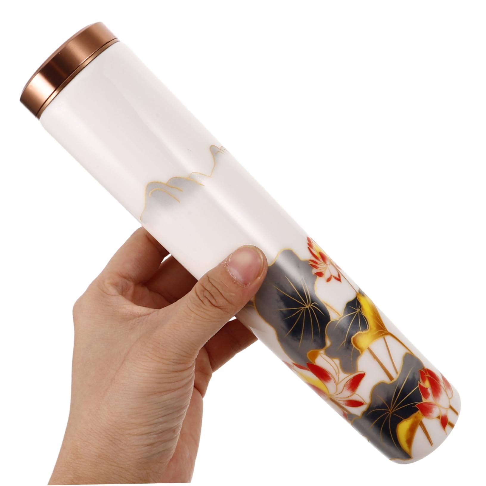 Tubo Portaincenso in Ceramica per Bastoncini, Leggero e Portatile | Contenitore Sigillato, Uso Casa e Viaggio, Finitura senza Sbavature, Formato Compatto