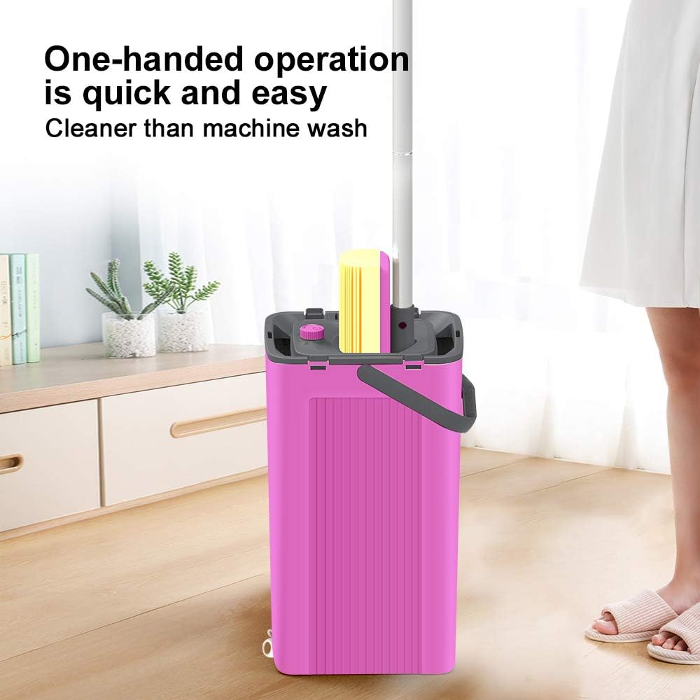 LEARJA PVA Sponge Mop Head Refills, Super Absorbent and Durable Household Sponge Head Replacement, Easy Cleaning Mop, Sponge Mops for Floor Cleaning (1 Yellow Mop Head)