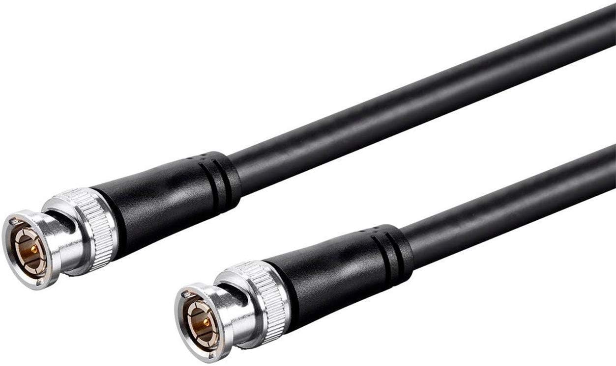 5-Pack 16ft BNC Male to BNC Male Jumper 75-Ohm Cable Extension Connector for CCTV DVR to TV System