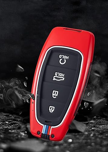 Miniatura 5 de Funda de aleación de zinc compatible con Hyundai Sonata Santa fe Tucson 2020-2023 llave inteligente de entrada sin llave