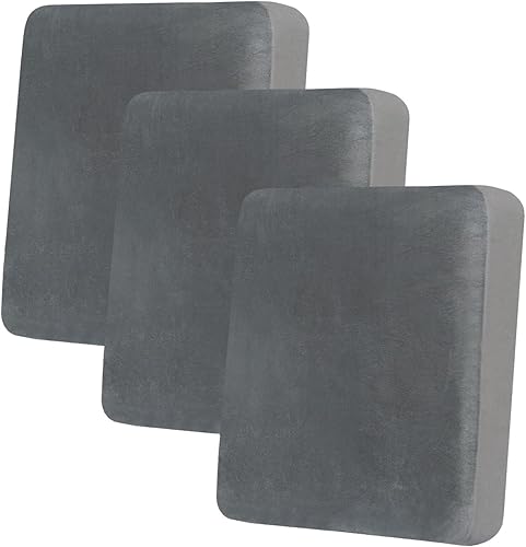Vista 107 de hyha Fundas de cojín de terciopelo para sofá, fundas elásticas para asiento de sofá modular, en forma de L para sofá seccional, funda de cojín suave