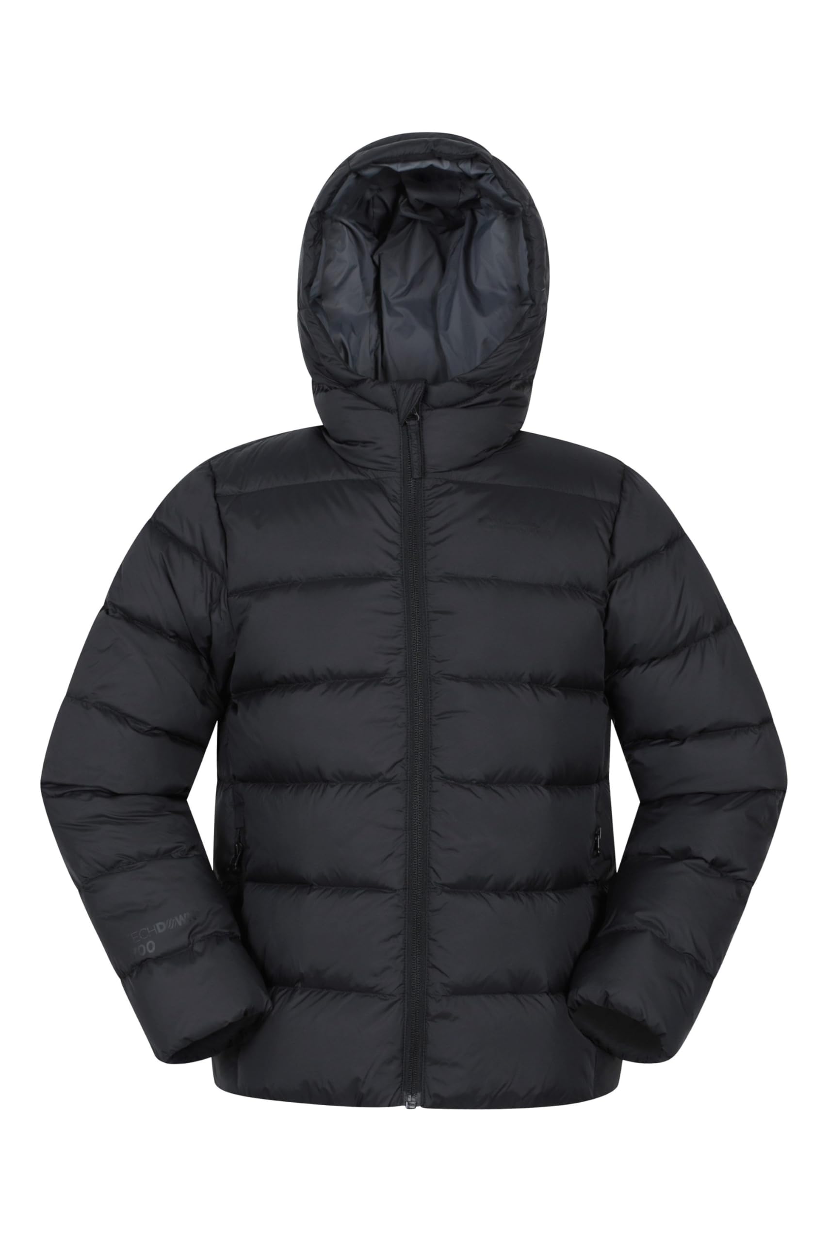 Mountain Warehouse Stratus Extreme Kids Packable Down Jacket Black Kids Size 11-12 Years