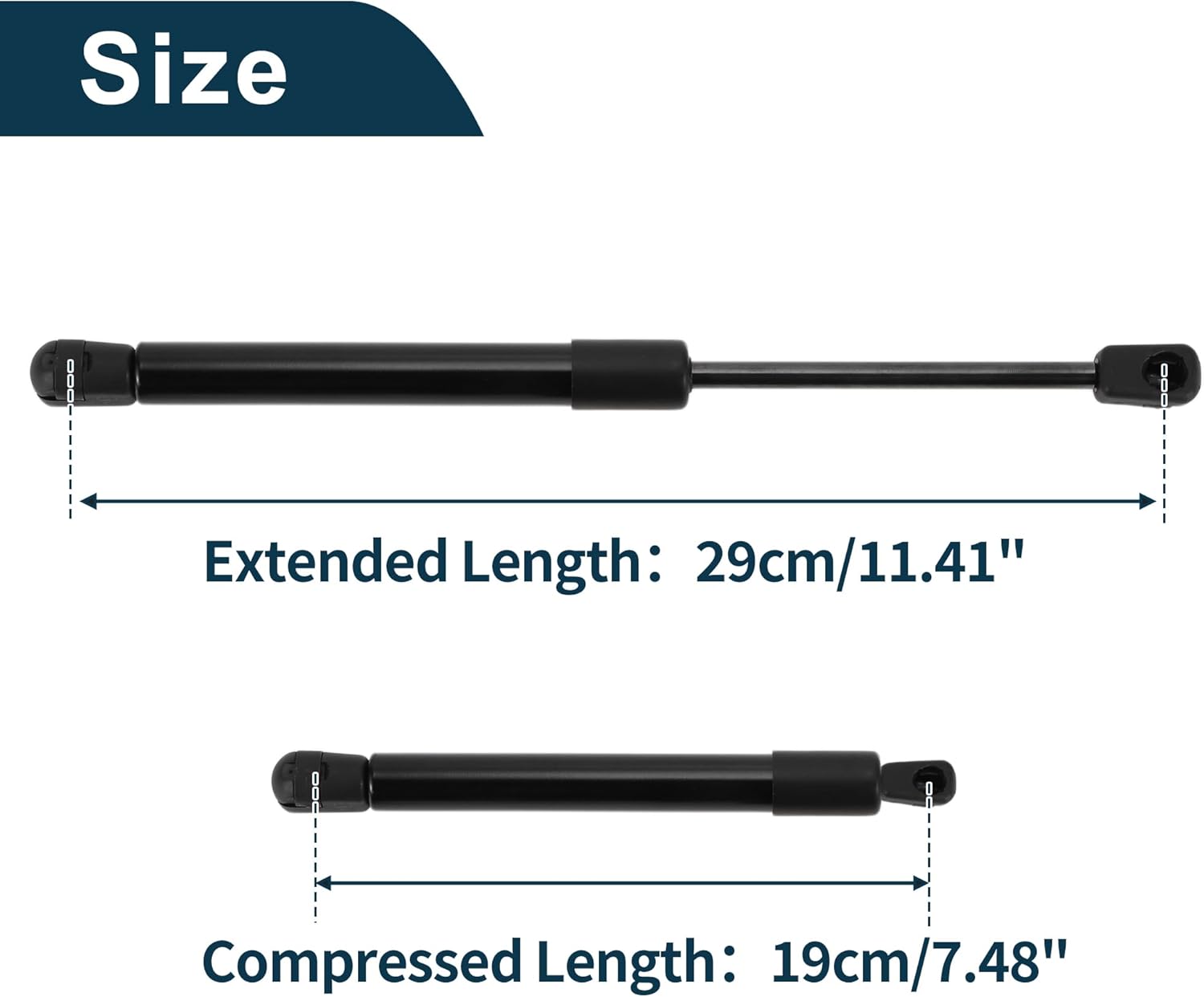 Lift Supports Struts for Toyota Corolla Cross 2022-2024 Front Hood Gas Spring Black with Mounting Bracket 2Set