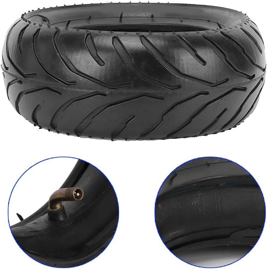 110/50-6.5 Tire and Tube,Rubber Motorcycle Rear Tire Kit for Mini Pocket Bike 47cc 49cc