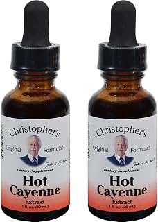 Hot Cayenne Extract, 1 fl oz - Natural Herbal Supplement - Pack of 2
