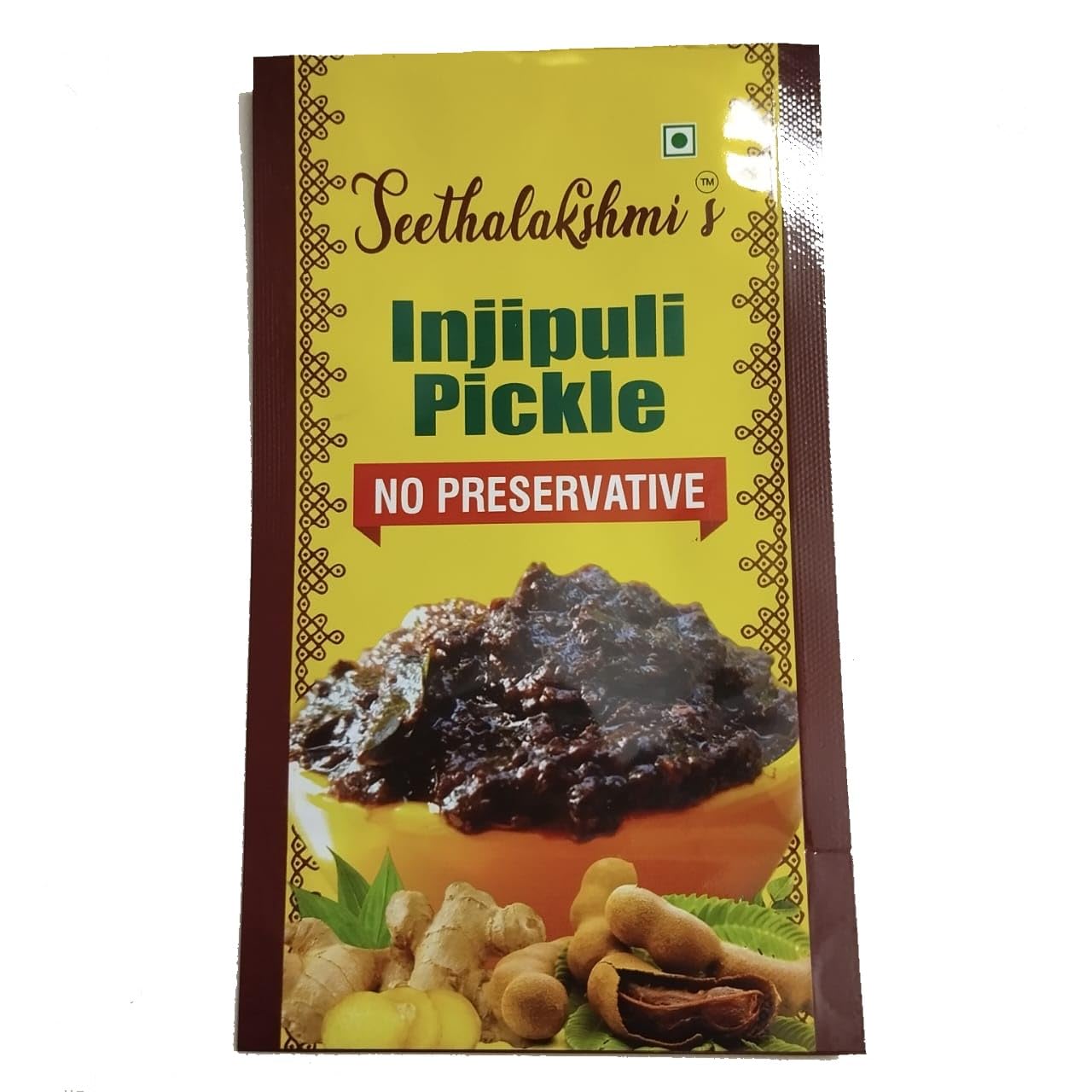 Seethalakshmi's Injipuli Pickle 400g - Palakkad Special, No Preservatives, Homemade Achar Uppinkai