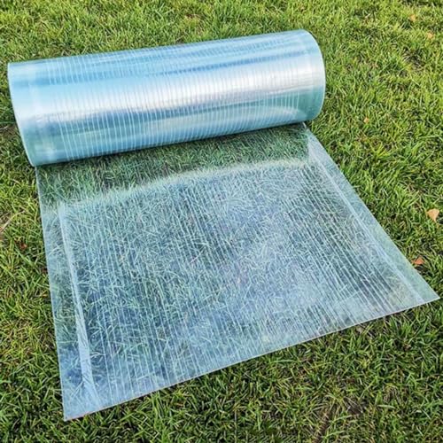 Paneles de techo de policarbonato de 0,8 mm, láminas sólidas de fibra de vidrio para invernaderos, luz natural, duradera, tamaño 1,5 x 7 m, perfecto para uso en exteriores