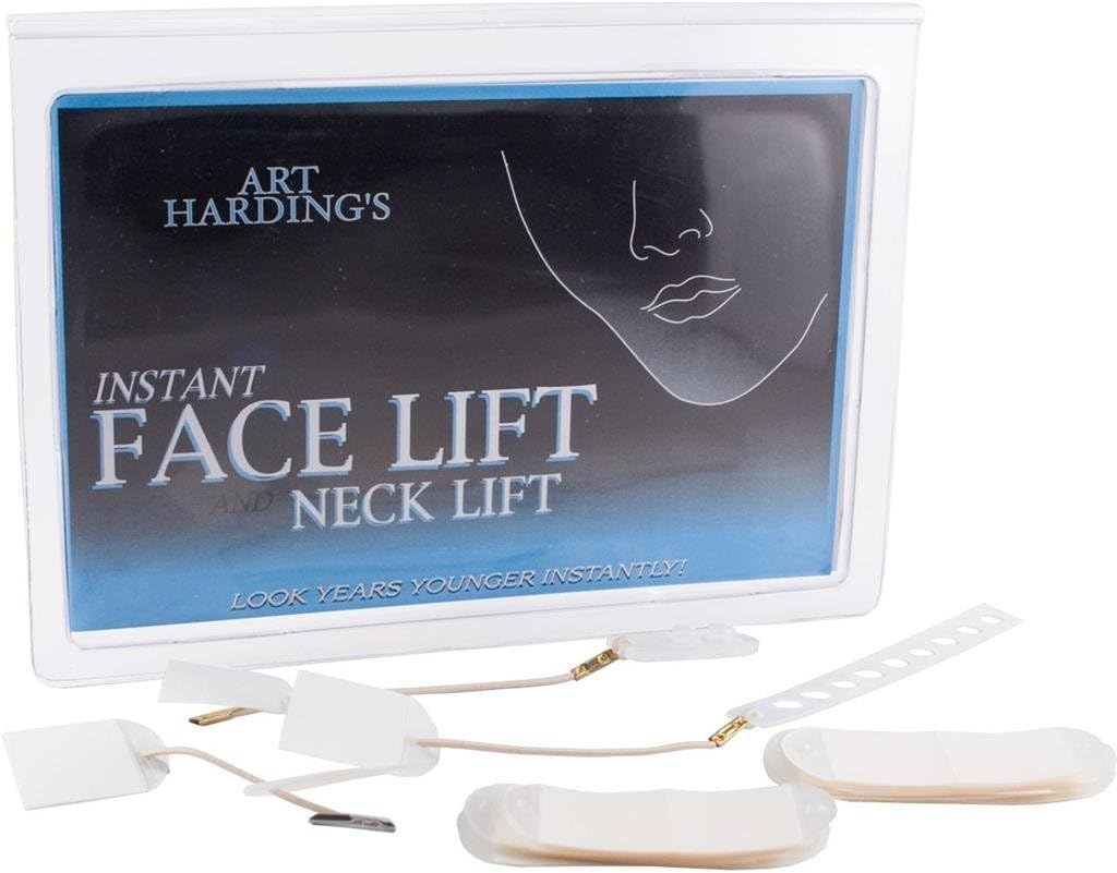 NEW INSTANT FACELIFT AND NECKLIFT FACE NECK LIFT KIT TAPES ANTI AGEING STRIPS By Emmy Award winning makeup artist Art Harding ( (Light Hair Kit)