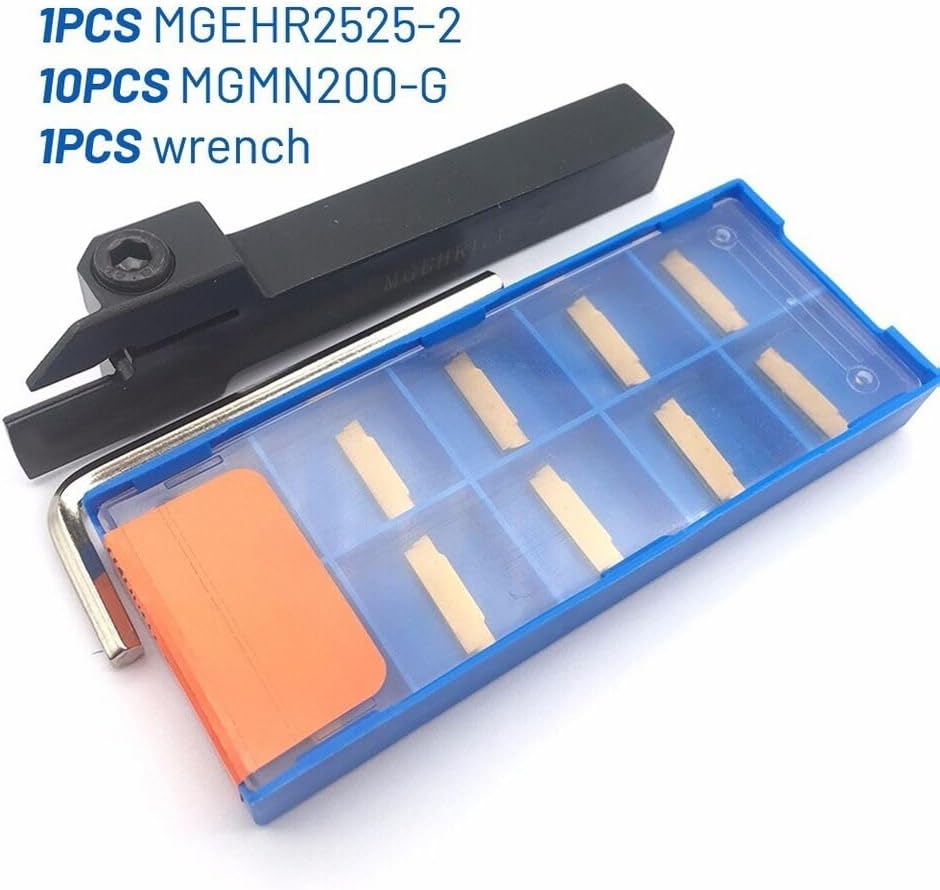 High Efficiency MGEHR2525 2 Boring Bar Holder with 10pcs MGMN200 G Inserts
