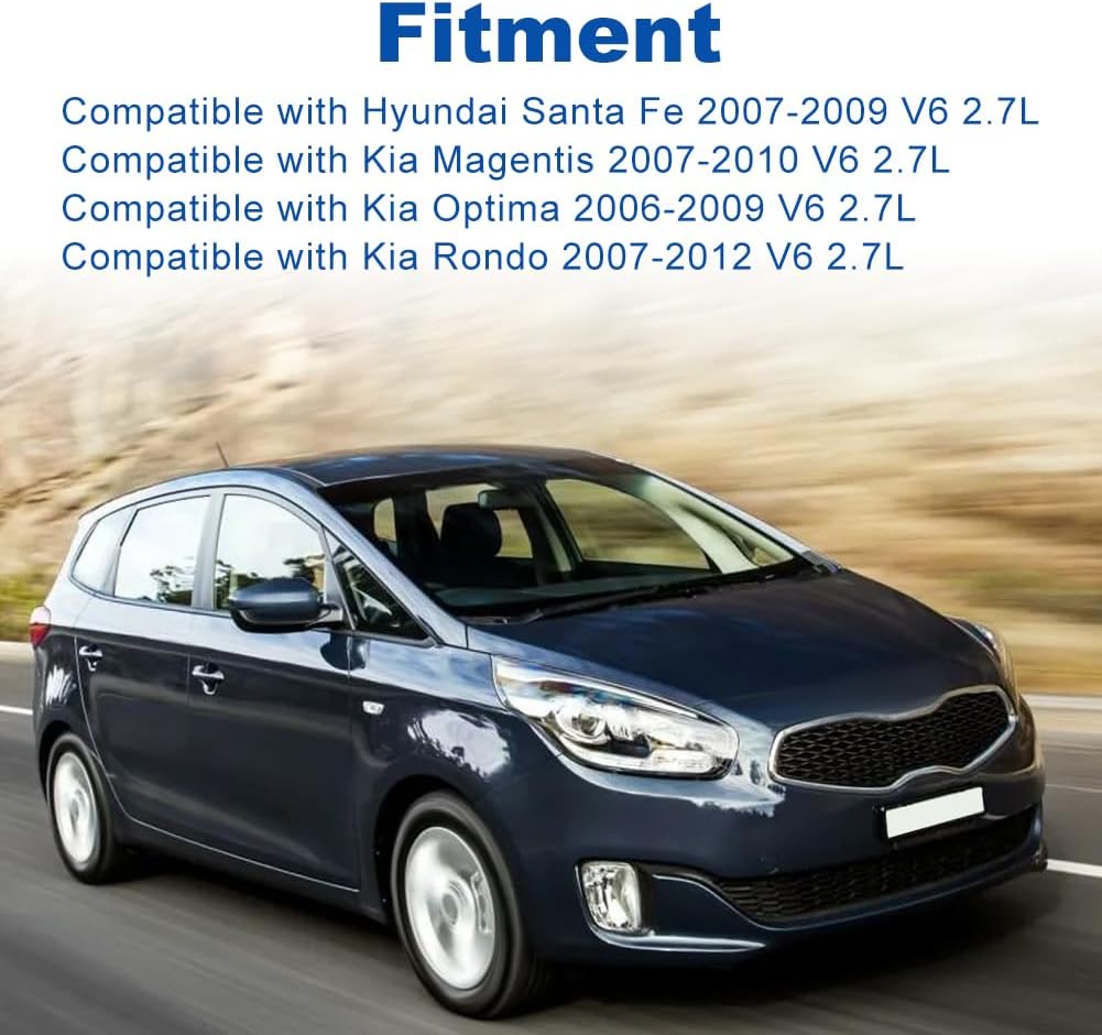 Engine Timing Belt Kit with Water Pump Compatible with Hyundai Santa Fe 2007-2009 Kia Magentis 2007-2010 Kia Optima 2006-2009 Kia Rondo 2007-2012 Replacement for ‎APTBK618