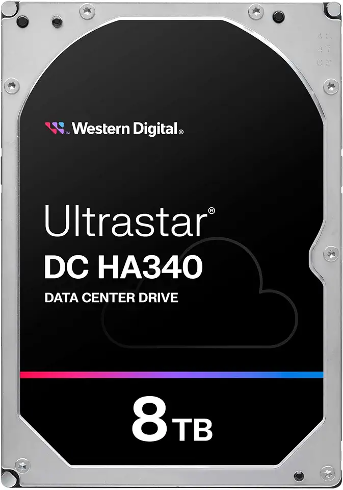 WD Ultrastar DC HC520 8TB Corporate Internal Hard Drive CMR 3.5 Inch SATA 7,200 RPM High Reliability Large Capacity WUS721208BLE6L4-AJP Eco Package