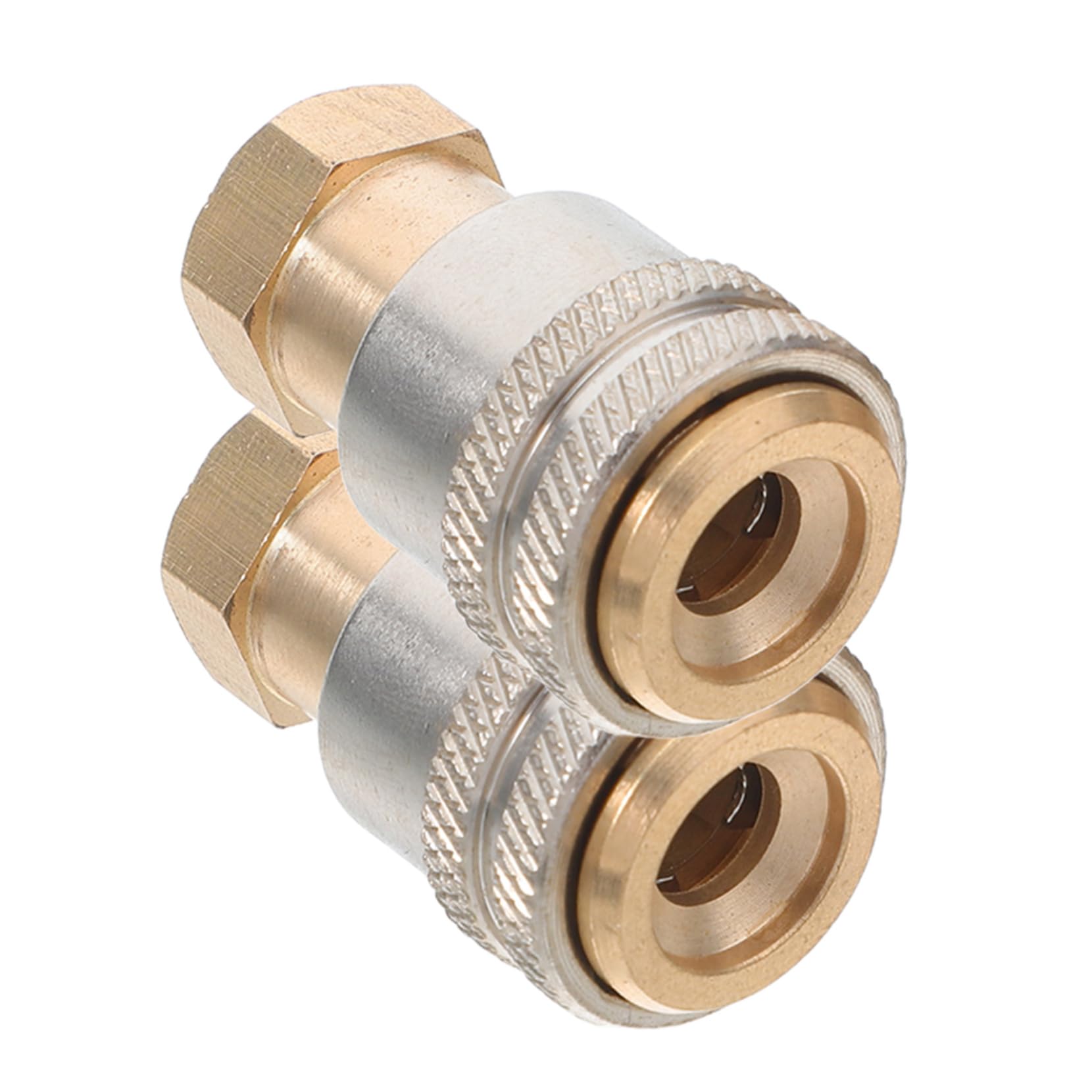 Anneome 2pcs Tire Air Chuck: Brass Quick Release Locking Air Chuck 1/4'' Tire Inflator Adapter Heavy Duty Inflator Nozzle Clip for Car Motorcycle