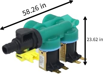 [8578341 Valve OEM Mania] 8578341(K-76341) NEW OEM Produced for Whirlpool Washer Water Inlet Valve Replacement Part WP8578341 AP6013540 PS11746766 AP6013539 8578340 PS11746765