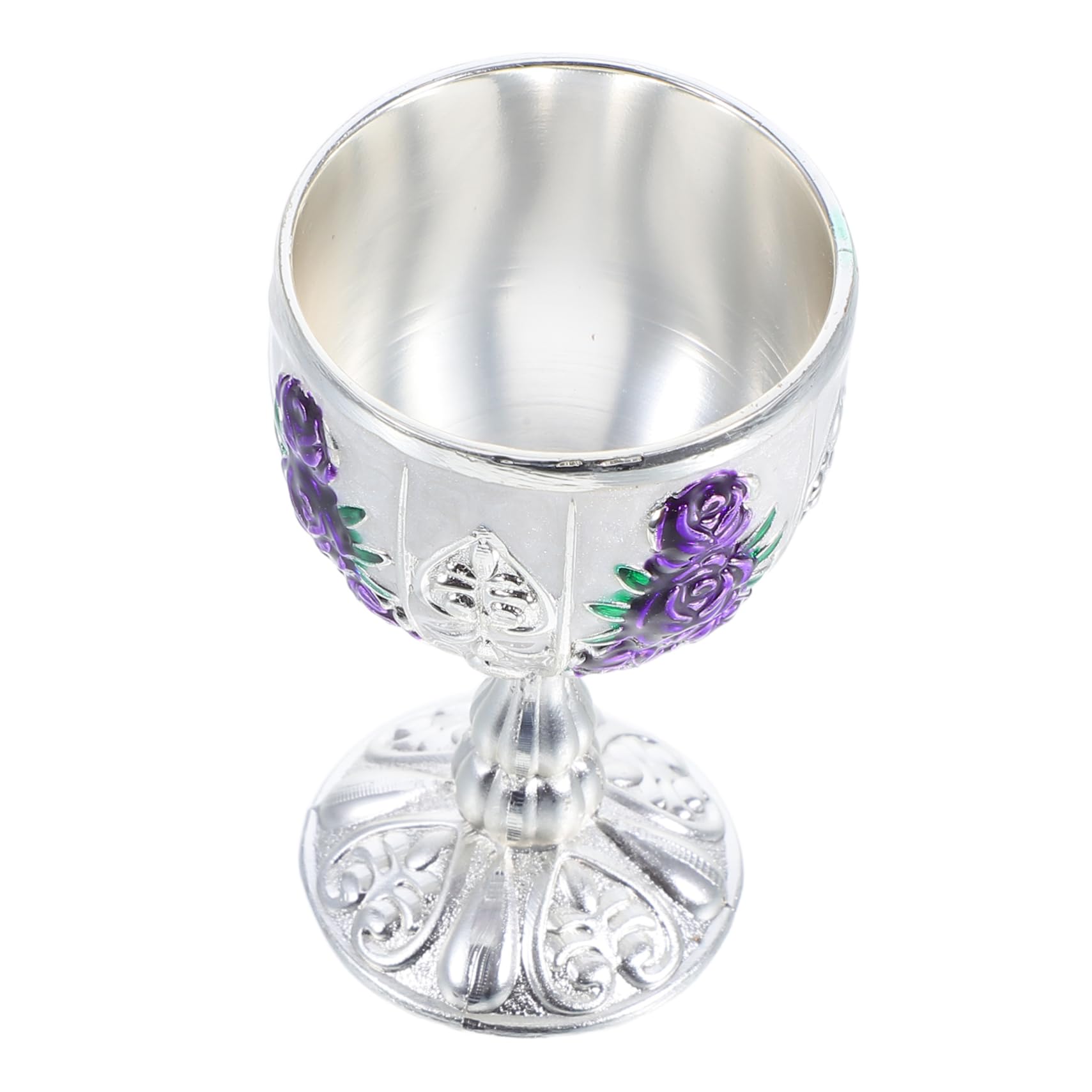 Garneck Vintage Metal Wine Goblet Retro Drinking Cup Elegant for Themed Parties Daily Use Decorative Wine for Whiskey Liquor