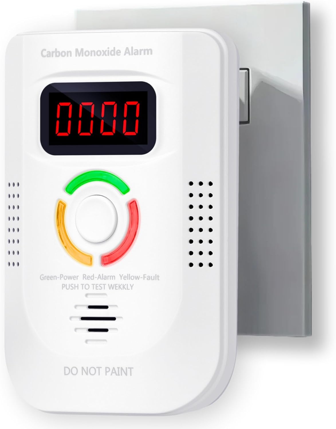 Carbon Monoxide Detectors Plug in, Alarm with Digital Display, Audible and Visual Alert, Self-Test Function for Home/Kitchen/Bedroom Co Detector
