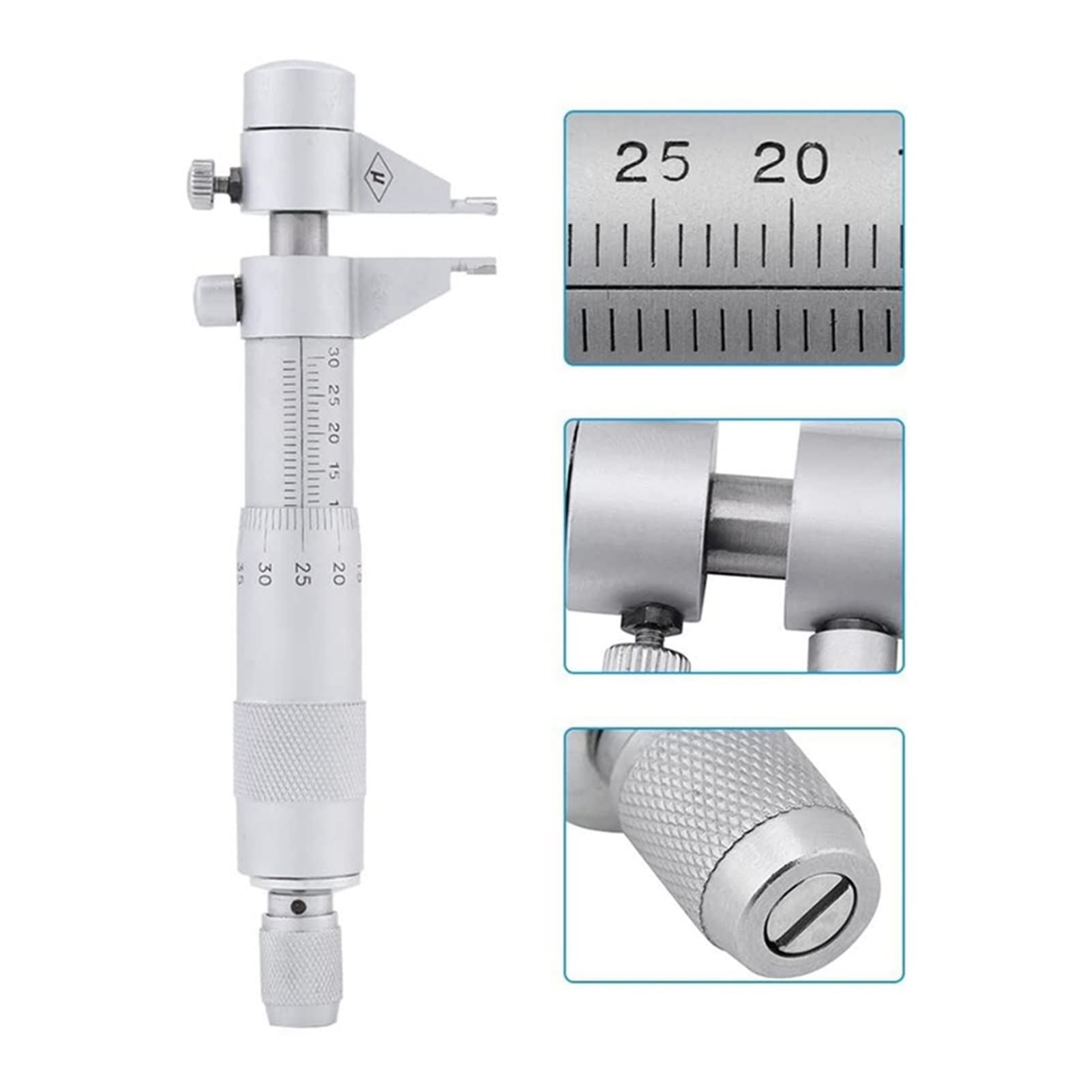 Mikrometr cyfrowy Wewnętrzny mikrometr 5-30mm Mechaniczny Zestaw mikrometrycznych 0,01 mm Dokładność obejmuje pierścień kalibracji klucza