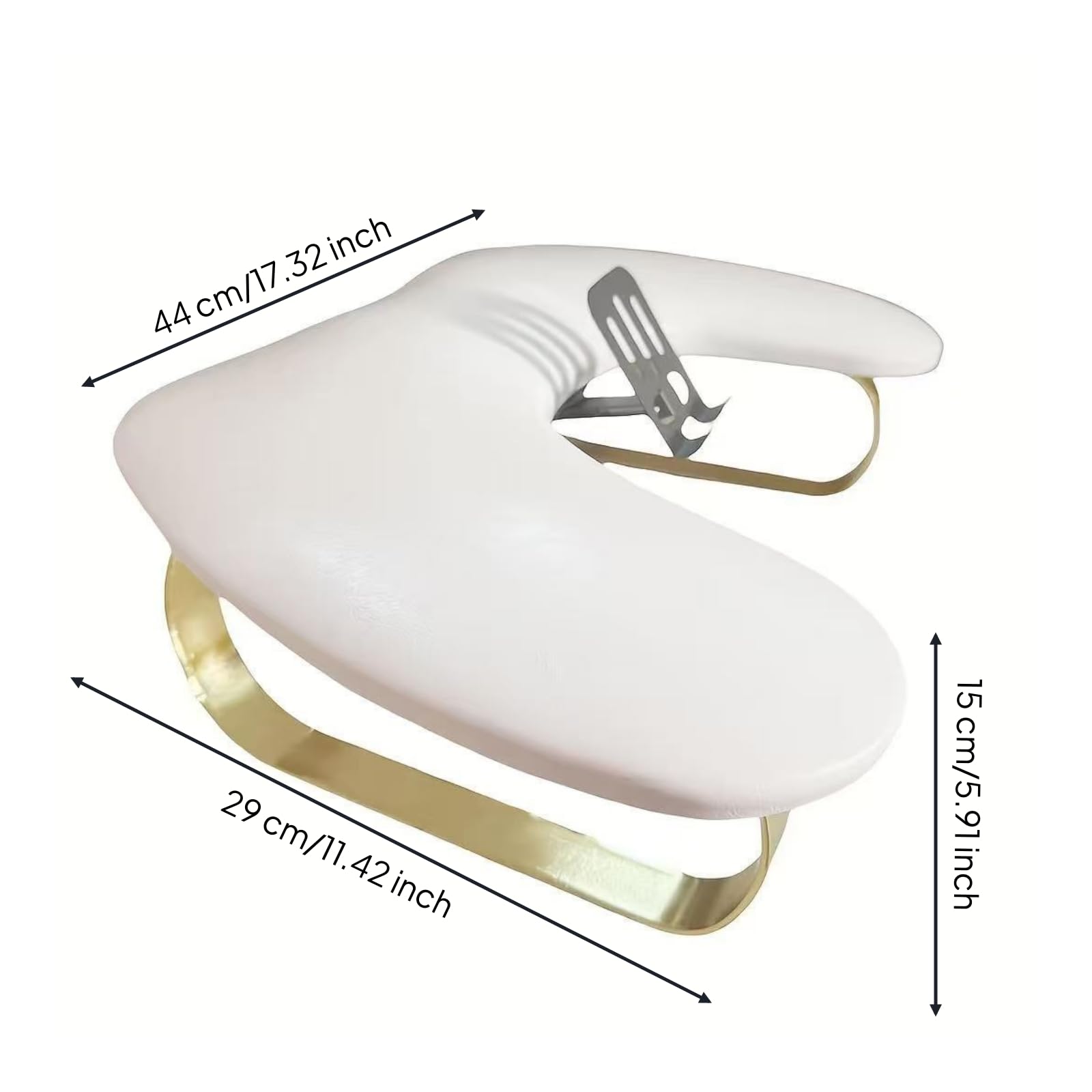 Cuscino Supporto Unghie Poggiapolso Poggiabraccio Poggiadito Base Manicure con Supporto Smartphone Morbido Rivestimento in Pelle PU E Telaio in Ferro Stabile Adatto per Salone Casa Regali