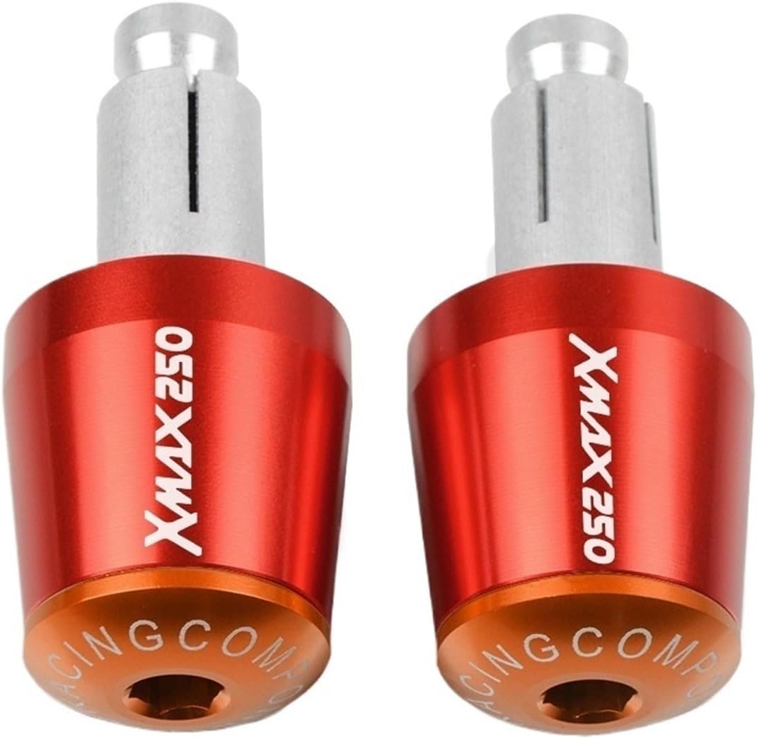 Compatible with Ya ma ha Xmax 250 XMAX250 X-MAX250 XMAX250/125/250/400 Motorcycle Ends Grips Cap Handler Bar Plug Grips Bar Ends