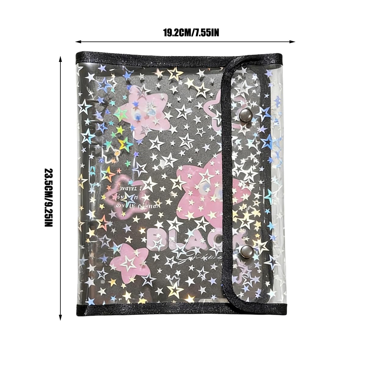 Amazon.co.jp: シール帳 透明 A5シール帳 女の子 23.5*19cm 星柄