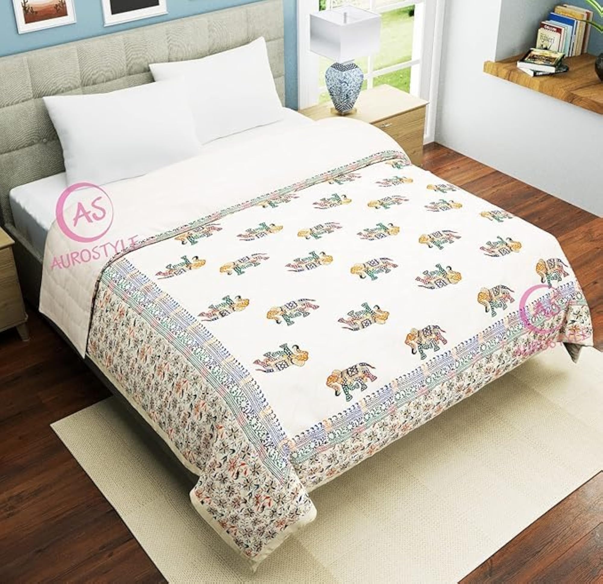 Jaipuri Razai Double Bed Cotton Quilt