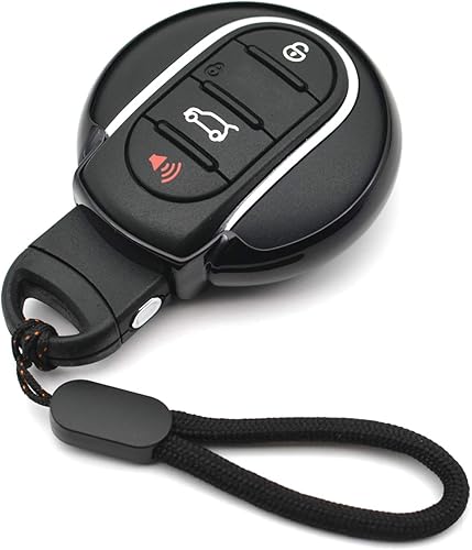 Compatible con Mini Cooper F54 F55 F56 F57 F60 3 4 botones rojo TPU llavero funda funda soporte remoto protector de piel sin llave accesorios de