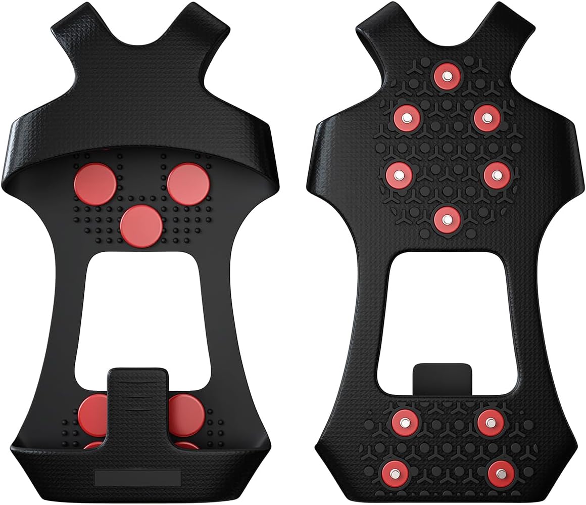 GT20 Light Ice Snow Grips Cleat Crampons Over Shoe/Boot Traction Cleat Slip-on Stretch Footwear